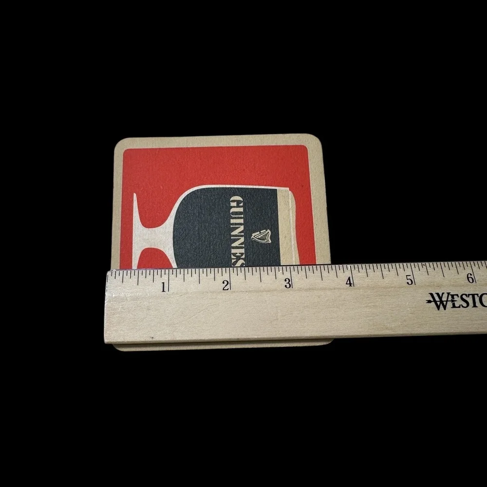 Vintage Guinness Beer Coasters Set 11 Double Sided Stout Advertising Cardboard